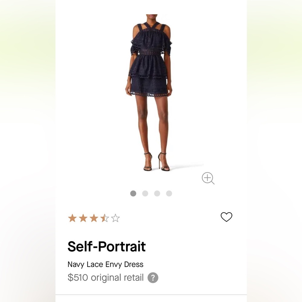 Self portrait navy dress